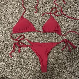 SHEIN Red Bikini Set